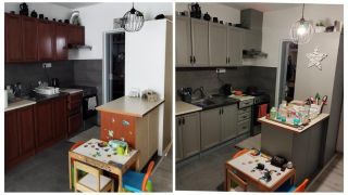 Krásna premena jednej kuchyne 😍 alebo ako to dopadne keď sa šikovná žena chytí prace 😁